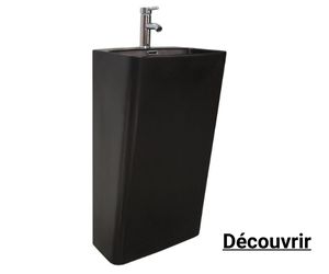 Colonne Pour Lavabo Ten – Céramique Blanche – Hauteur 67 Cm – Pied Lavabo Traditionnel (Italie)